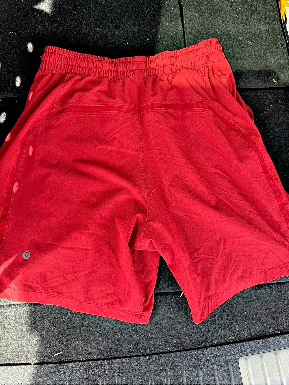 Lululemon Pace Breaker Short Red Athletic Shorts